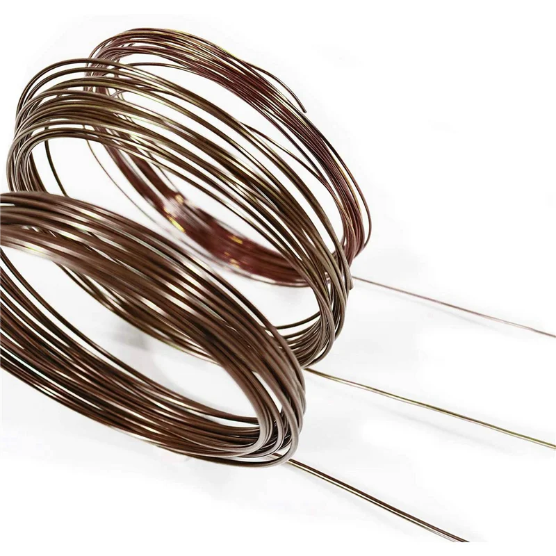

B03C-Bonsai Wire Kit- 18 Roll Anodized Aluminum Tree Training Wires In 3 Size For Shaping Styling Indoor Bonsai Trees - Brown