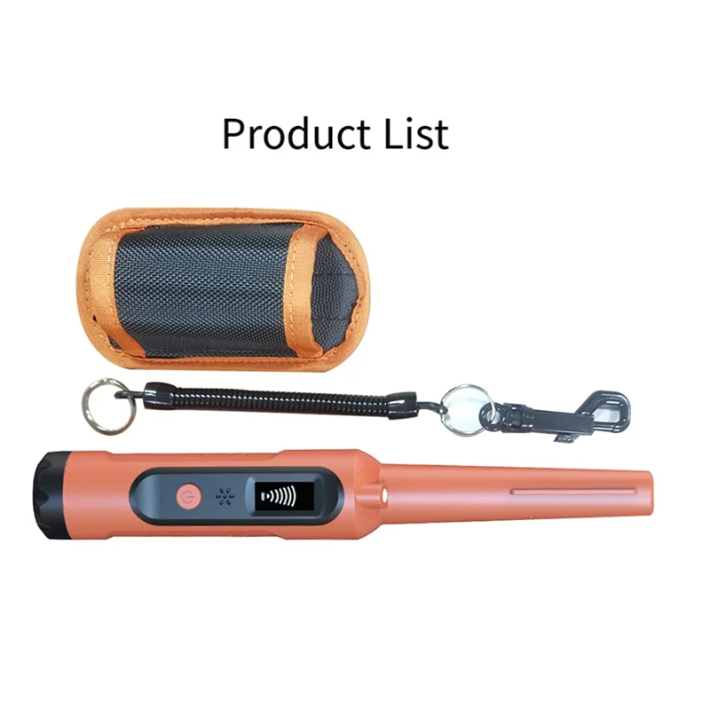 Detector de metales IP68 impermeable de mano de alta precisión portátil 360 °   Buscador de metales de búsqueda de detección-VVNB