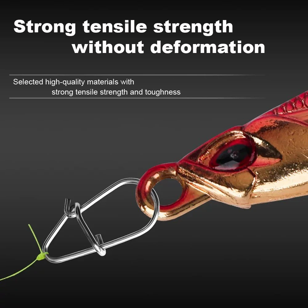 100 قطعة طقم إغراء موصل هوك معالجة اكسسوارات قطب يدور المفاجئة مشبك كليب دبوس Fastlock شوبك حلقة والعتاد الصيد