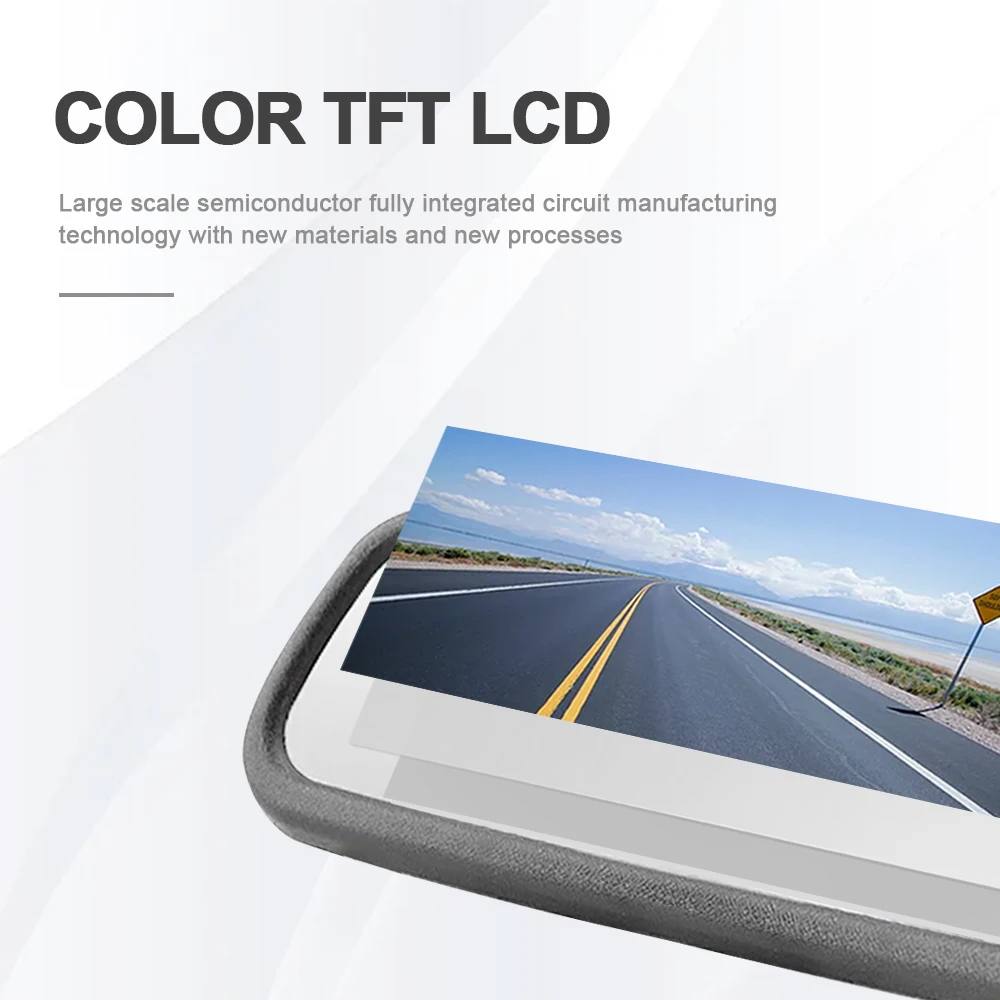 7.36 Inch Car Rear View Mirror Display HD LCD 800*480 Parking Monitor With Sony Reversing Camera Original Special Bracket
