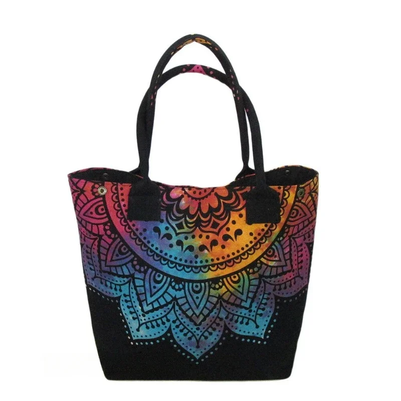 

Mandala Tie Dye Women's Shopping Purse Handbag Cotton Indian Handmade Tote Bags#