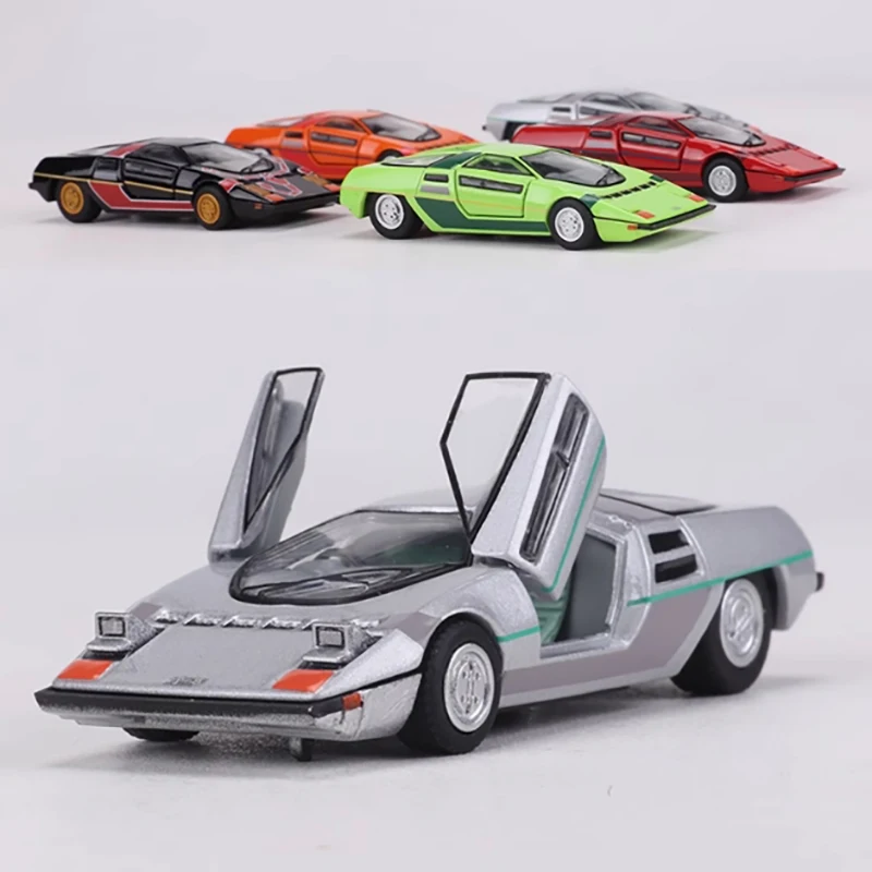

1:64, ножничная дверь, спортивный автомобиль, модель легкосплавного автомобиля с дверью и откидными огнями, готовая коллекция автомобилей, детские игрушки
