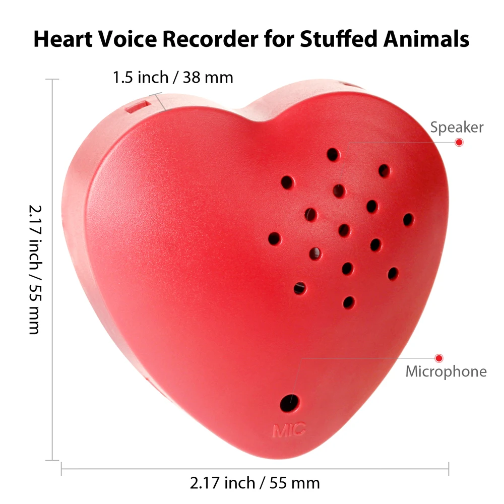 Top Sale Baby Toys 30s Voice Recorder for Plush Toy Recordable Talking Button Special DIY Gift for Newborn Birthday Blessing