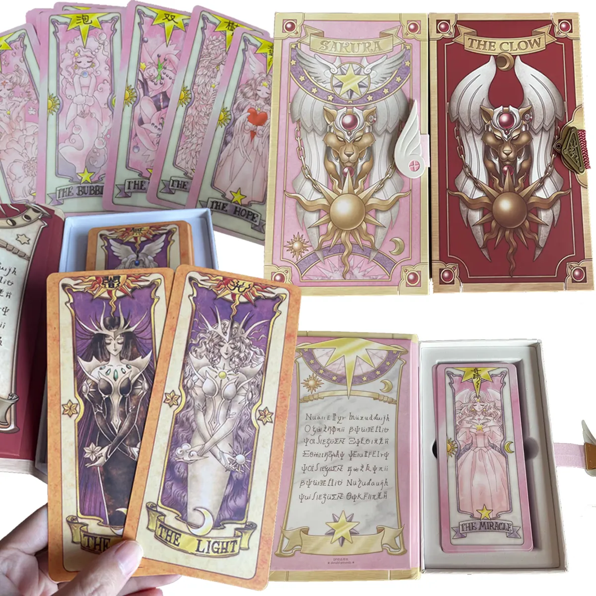 2023 Card Captor Sakura 1 Set Sakura Karte neue Entführer Figur Clow Karten Karten Cosplay Deluxe Edition Anime Prop Geschenk Spielzeug Taort
