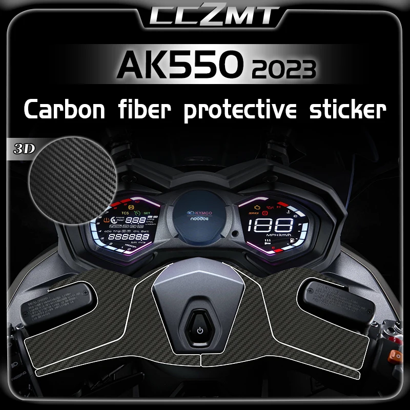 

For KYMCO AK550 2023 3D carbon fiber protective stickers all car protective stickers decals and modified parts accessories