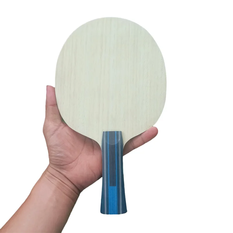 Malathorne Handmade Table Tennis Blade FZDALCREPLICA, 5 Plywood+2 Outer Blue Aryl Carbon Ping Pong Paddle DIY Accessories view 6
