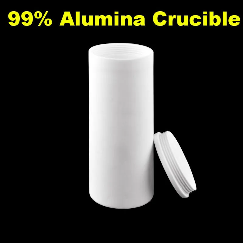 

Cylindrical corundum crucible with threaded cover, 99% alumina has good sealing performance and high temperature resistance