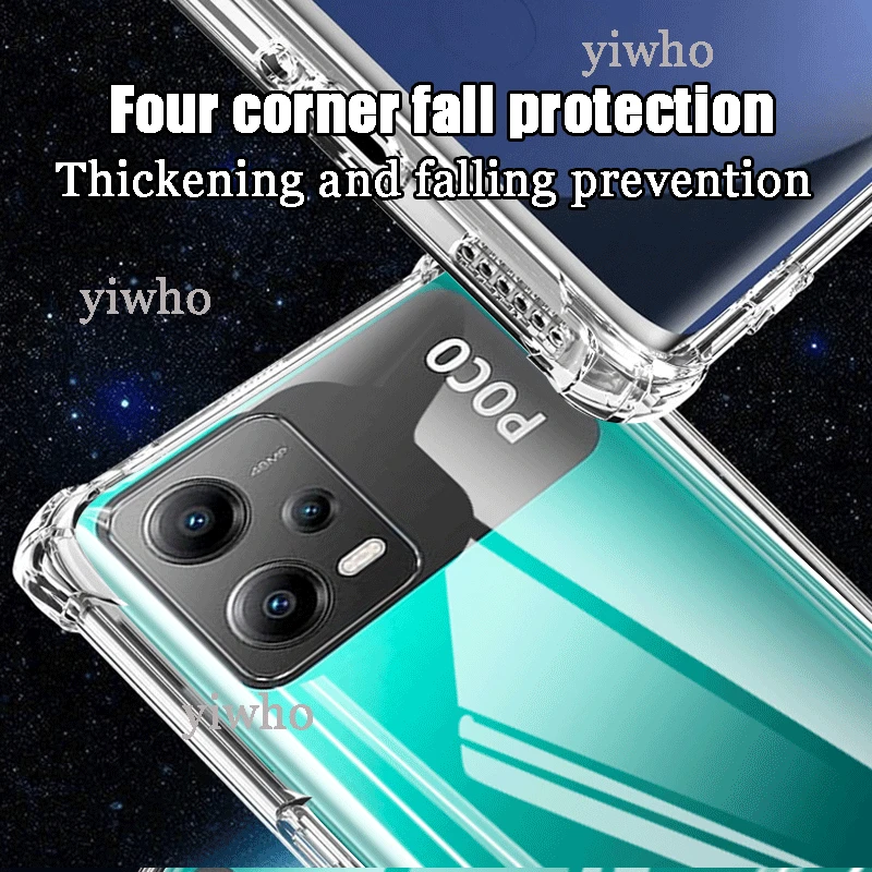 Luxury Clear Soft Silicone Case for Xiaomi Poco X5 5g Shockproof Transparent Xiomi Xiami Poco X 5 Mobile Phone Cases Back Covers
