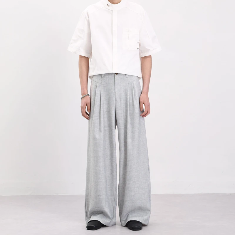 

Old Money Vintage Fashion Folds Wide Leg Suit Pant Men Loose Casual Baggy Pants Couple Women Boyfriend Oversize Pant Trousers