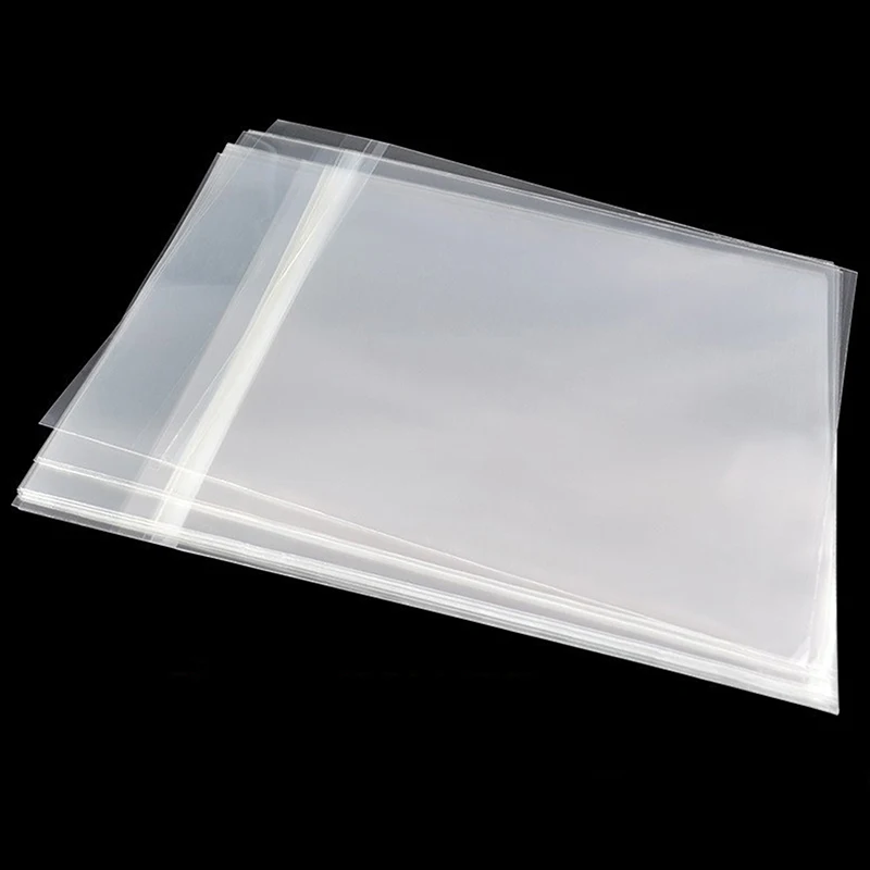 25/50PCS OPP Gel Recording Protective Sleeve for Turntable Player LP Vinyl Record Self Adhesive Records Bag 12inch 32.3cm*32cm