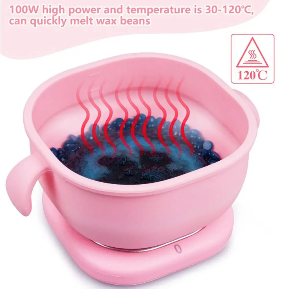 

400ml Foldable Wax Heater Heating Melting Non-Stick Pan Hair Removal Wax Machine Portable Paraffin Pot Silicone Wax Warmer