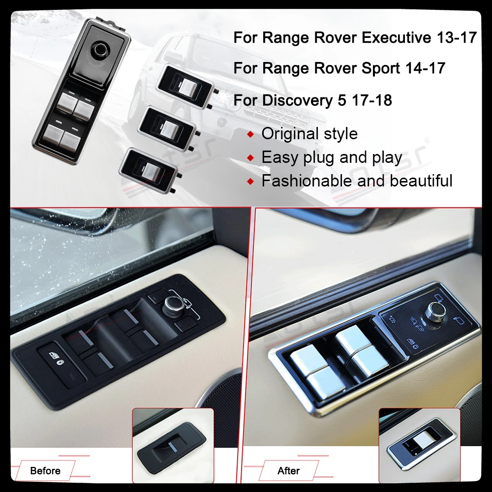 For Land Rover Range Rover Sport / Executive 2013-2017 Car Window Lifting Switch Front Back Latch Switch Child Lock Seat Memory