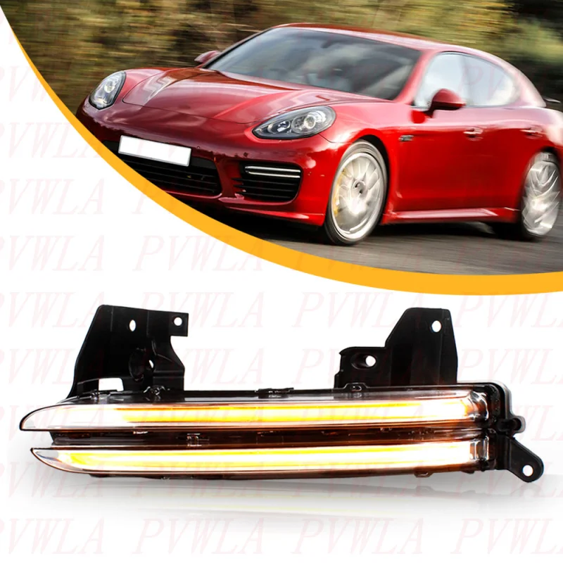 

For Porsche Panamera GTS 2014 2015 2016 2017 97063108352 Left Side Front LED DRL Daytime Running Light Turn Lamp