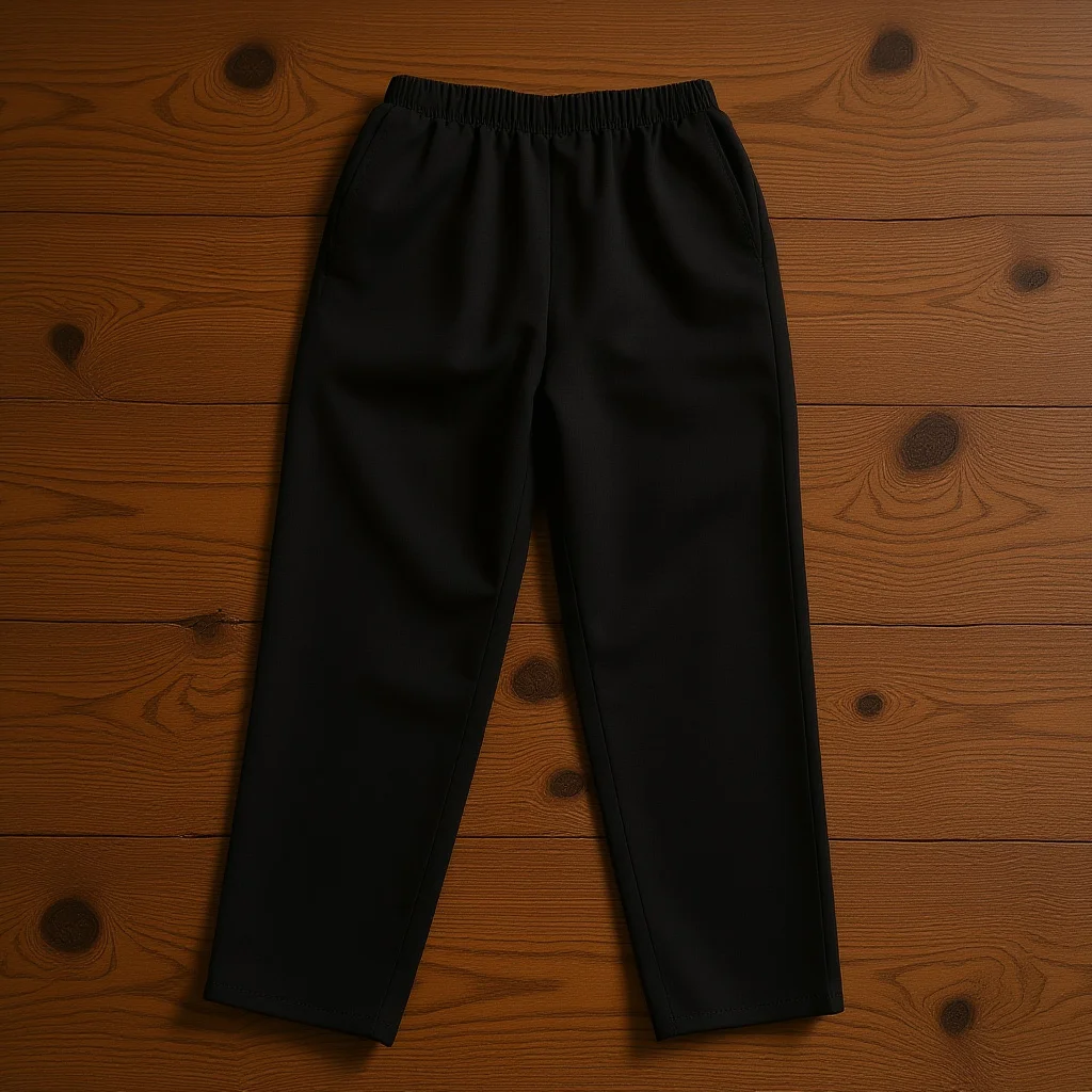 Pantaloni da cuoco traspiranti Comodo abbigliamento da lavoro Uniforme da mensa Vestibilità ampia Forniture da cucina resistenti all'olio in cotone poliestere