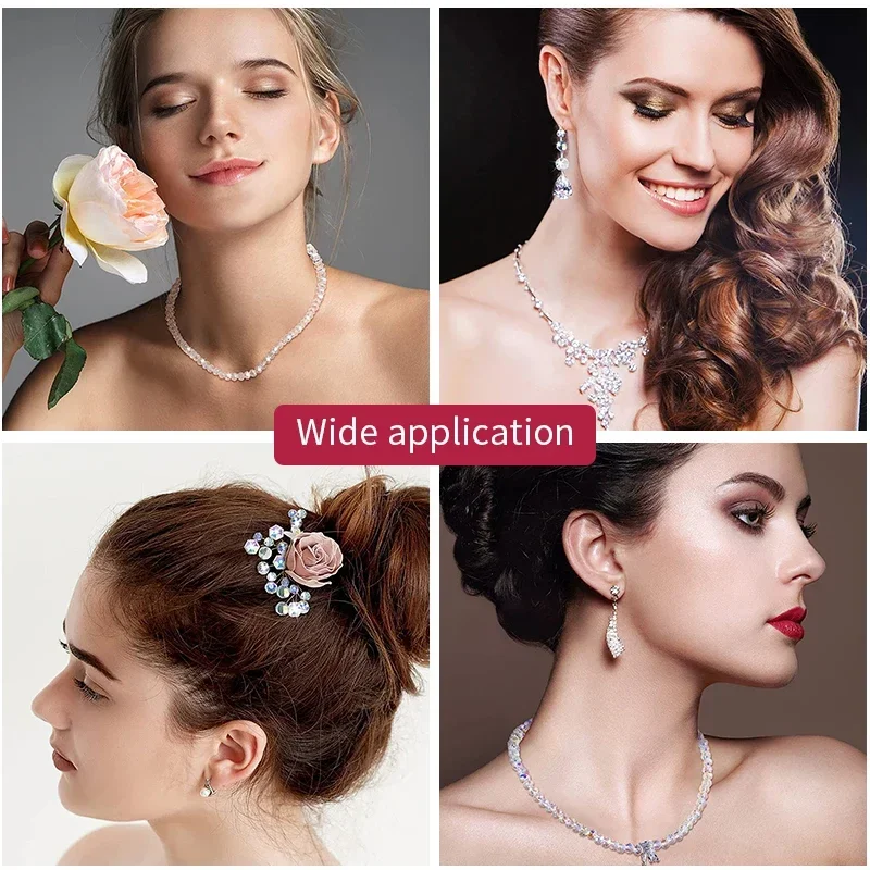 6 مللي متر 8 مللي متر 96 النمسا خرز كريستالي الأوجه الجولة فضفاض خزر عازل حجر الراين لصنع المجوهرات عقد دي اي واي سوار القرط #6