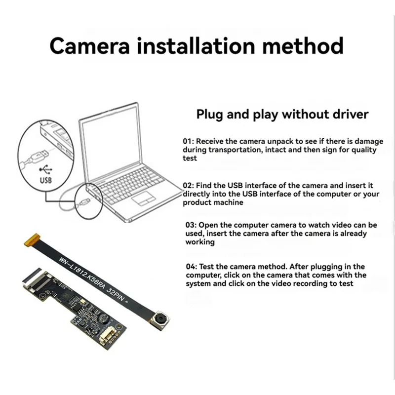 ABVO-8MP 3264 X 2448 HD IMX179 USB Camera Module AF Auto Focus 75° High Speed USB2.0 Camera Module 15FPS For Product Vision