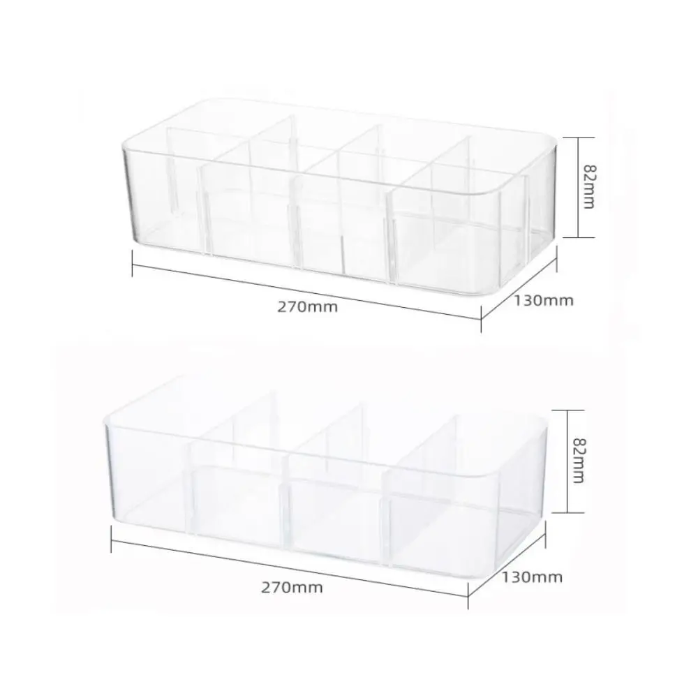 4/8 Grids Underwear Storage Box Clear Multifunctional Underwear Storage Drawer Thicken Acrylic Acrylic Organizer Underwear