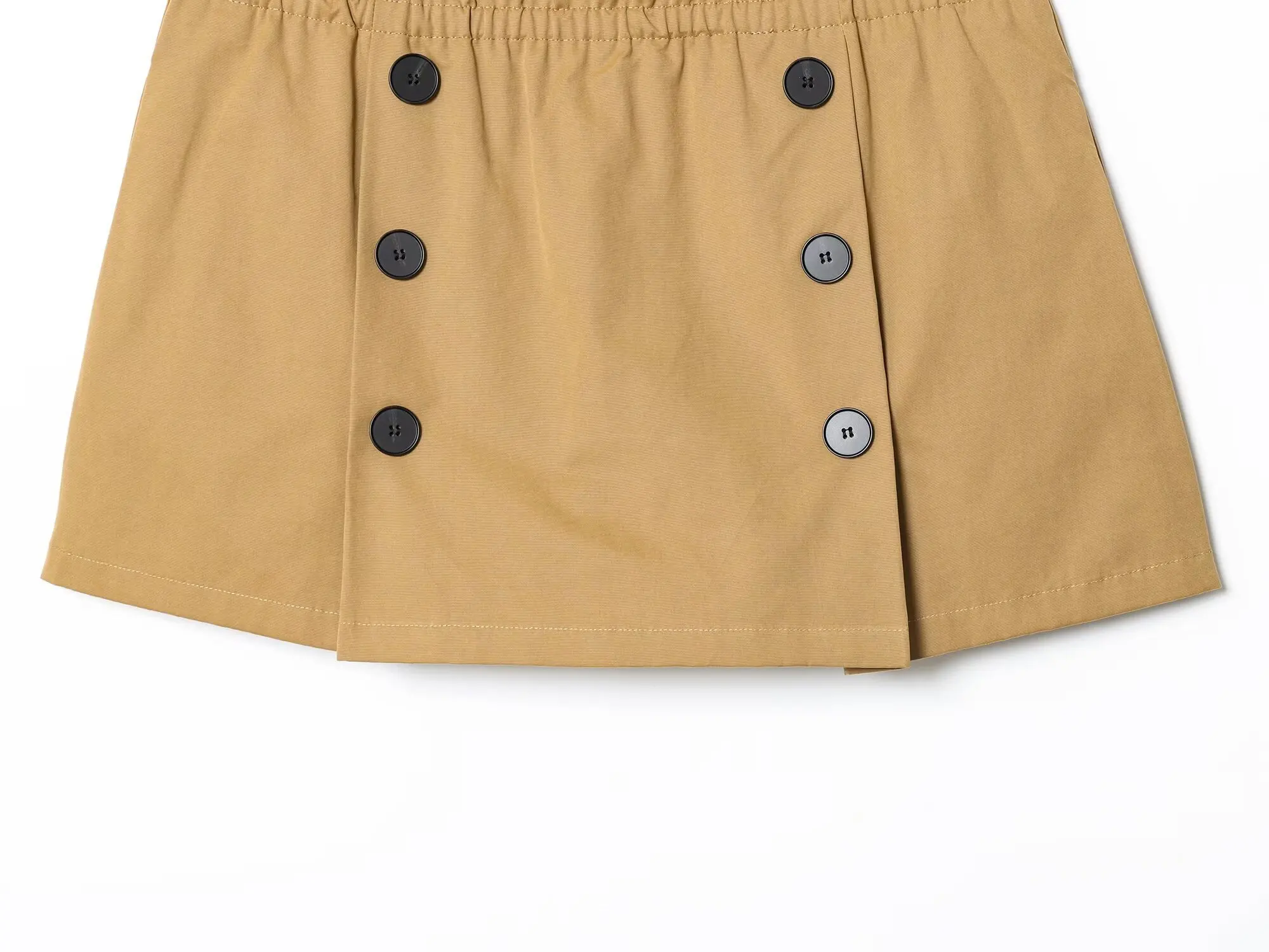 Maxdutti Herbst Damenbekleidung American College Style Retro Zweireiher Culottes Hohe Taille A-Linie Rock für Frauen