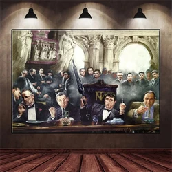 Diamond Embroidery Gangster Movie Inspirational Character Godfather Full Diamond Mosaic Art Painting Cross Stitch Wall Decor