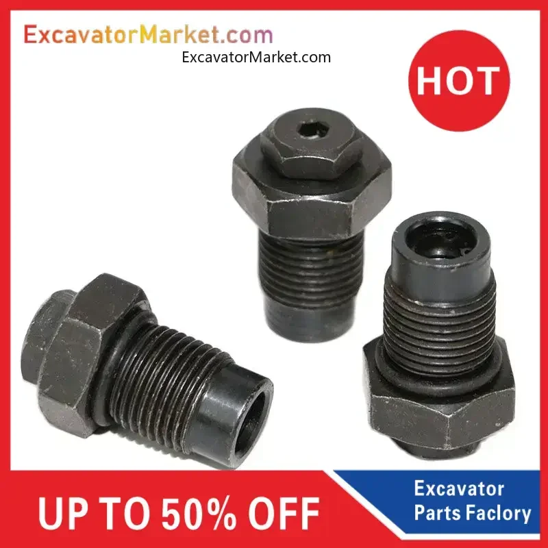 Excavator 68 75 85 100 135 Gun Head Exhaust Screw Air Valve Broken Hammer Nitrogen Valve Gun Head Nitrogen Filling Nozzle