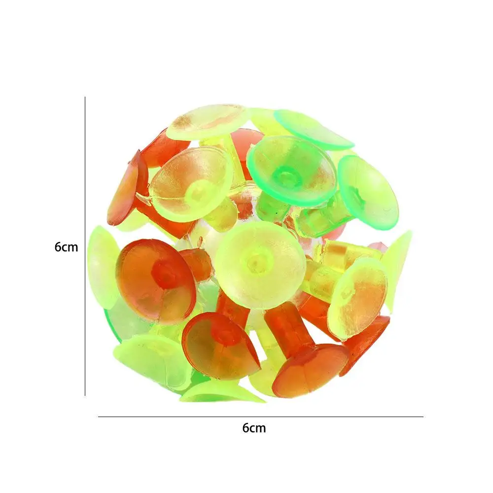 Zappelspielzeug, mehrfarbiges Ballspielzeug für Kinder, für Kinder, Saugnapfball, Saugnapfball, Saugspielzeug, Stickball