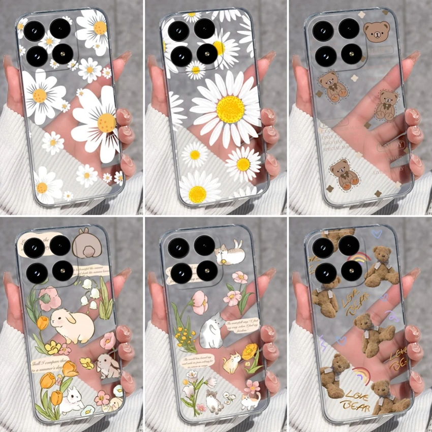 حافظة هاتف لهاتف Xiaomi 17 Pro Max أنماط ديزي جميلة غطاء حماية من السيليكون الشفاف لهاتف Xiaomi 17 17 Pro 17 Pro Max Coques #1