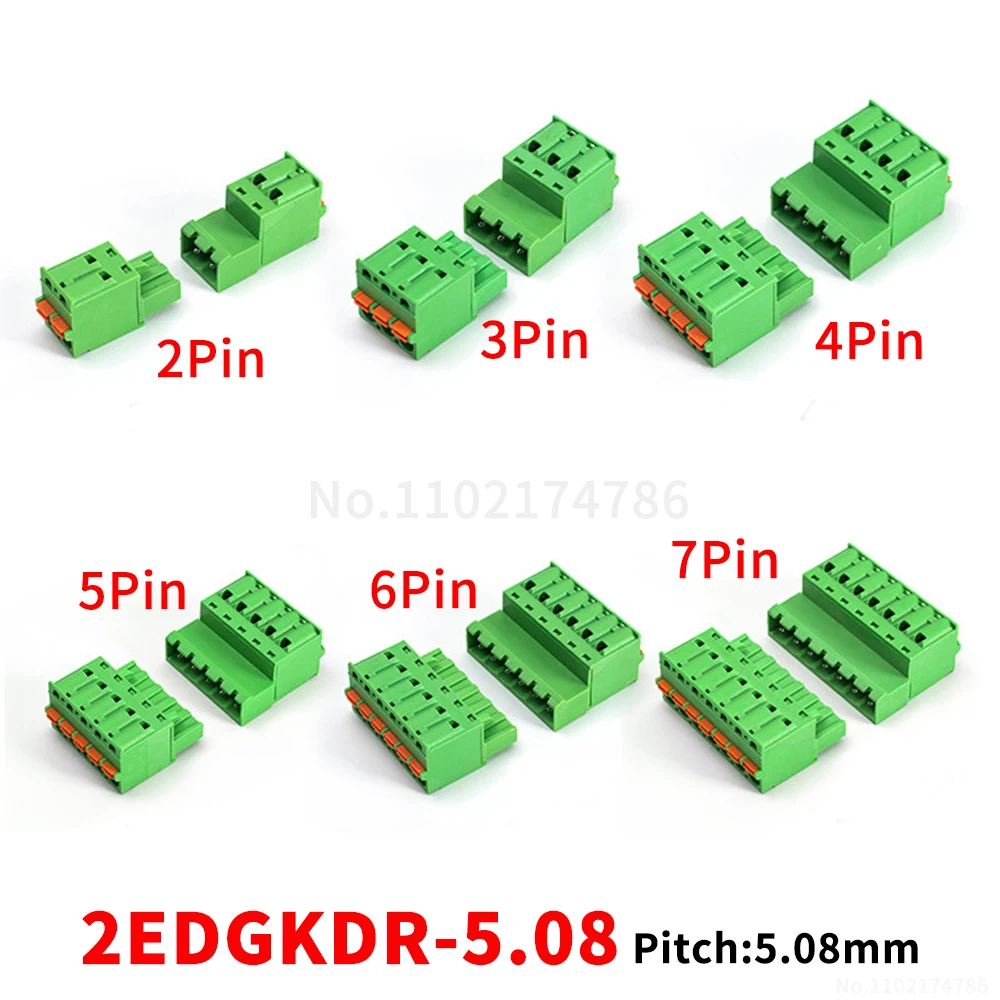 

(1 комплект) 2EDGKDR - 5,08 мм пружинный беспаечный клеммный блок для вертикального монтажа 2~24P, вставной, k'f2EDGKDP 2EDGKD 5.08KF