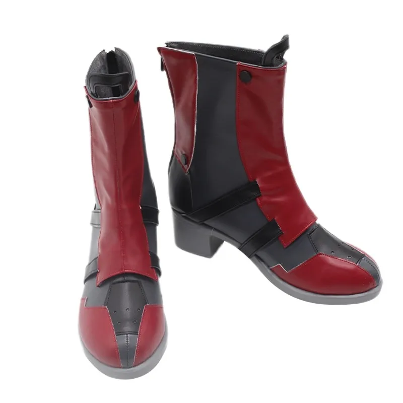 Spiel Wuthering Wellen Narbe Cosplay Schuhe Neue Narbe Schuhe Pu Leder Stiefel Frauen Männer Anime Halloween Party Roleplay Kostüm Requisiten