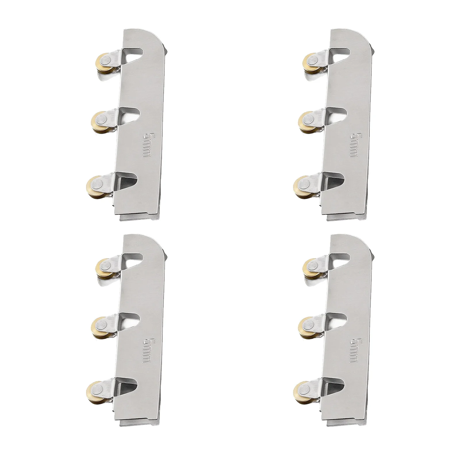 For Smooth Operating Sliding Door Rollers with SUS 201 Housing and Precision Brass Wheels for Frameless Glass Applications