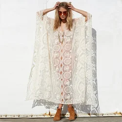 Vintage Feest Prom Gewaad Kant Holle Vakantie Lange Jurken Voor Vrouwen Strand Suntan Kiel Jurk Boho Vakantie Sexy Jurk Vestidos
