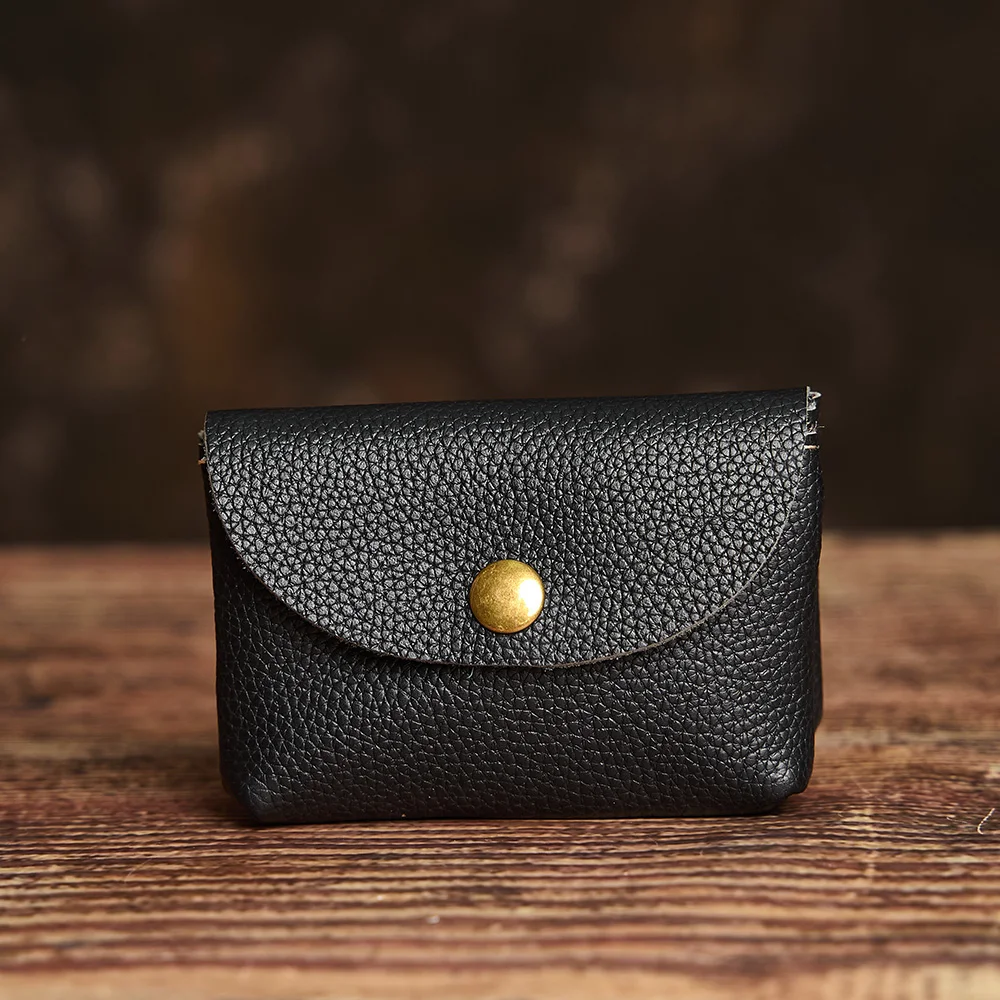 NUPUGOO Echtes Leder Retro Geldbörse männer Doppel Brieftasche Kleine Karte Tasche Männer Und Frauen Universal Münze Schlüssel Tasche – Detail 15