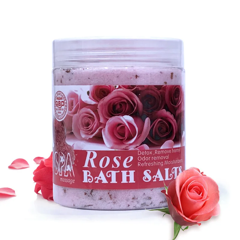 350g Rose Milk Bath Salt Gentle Cleansing Exfoliating Mud Scrub Massage Aromatherapy Foot Bath Salt Oil Control Exfoliating