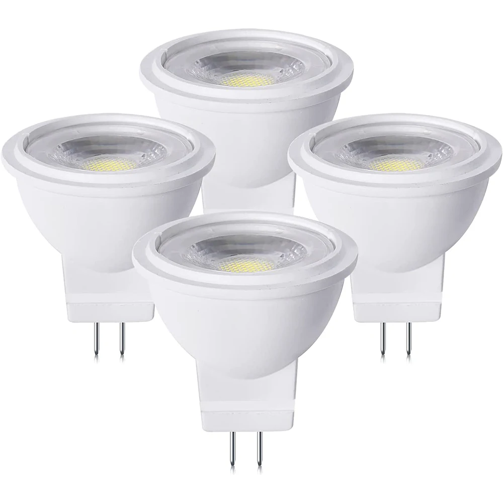 

4x MR11 GU4 LED Light Bulb AC/DC12V 120V 230V Dimmable 3W 3000K 4000K 6000K Mini Bi-pin Light 30W Halogen Bulb Equivalent