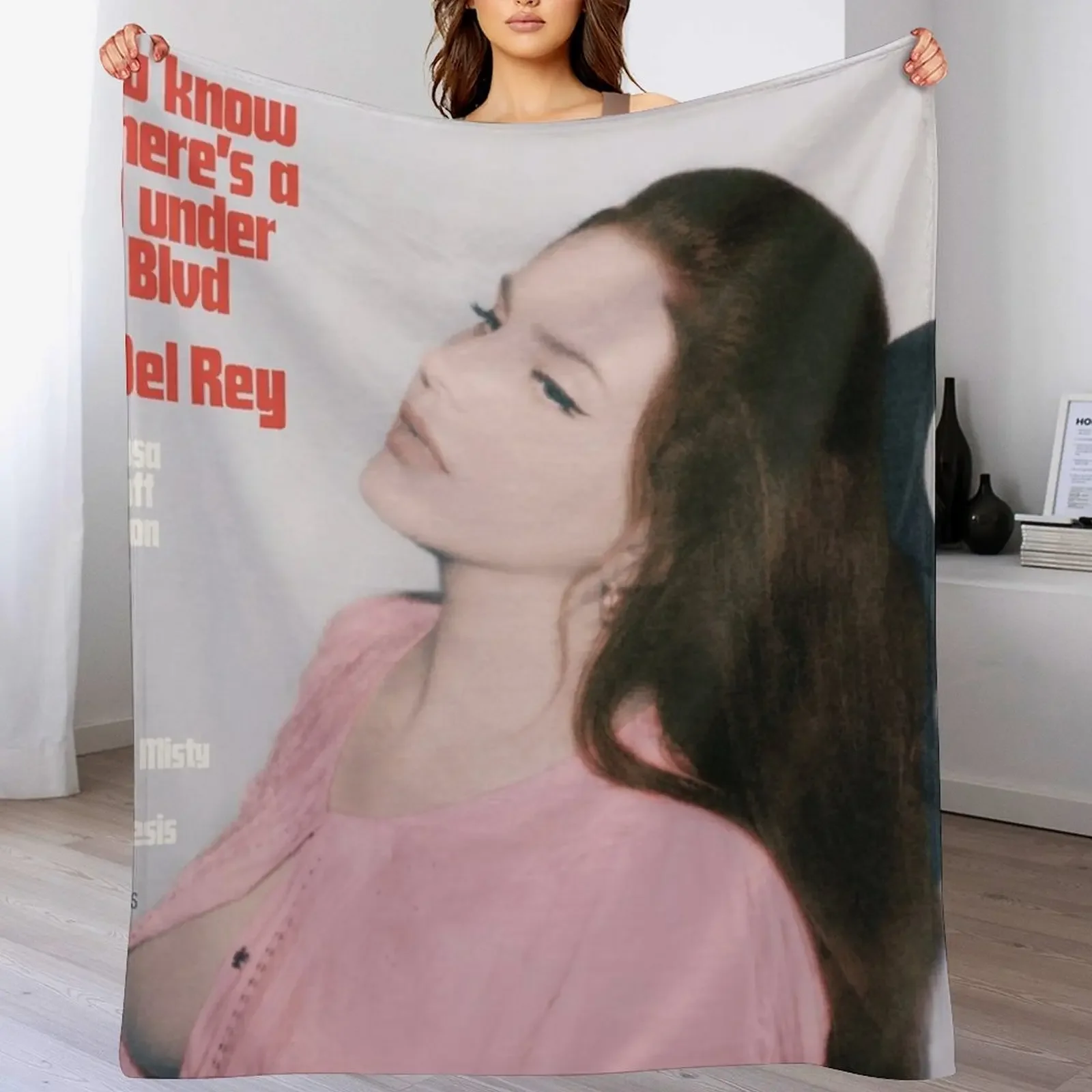 

Did You Know That There's-L A N A D E L Throw Blanket Summer Beddings Moving Furrys Plush Blankets