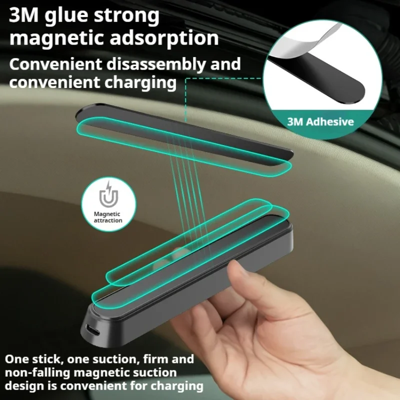 Universal For Floor Trunk Hood USB Rechargeable Automatic Induction Light Bar Magnetic Maual Sensing Mode Lamp Car Sensor Light