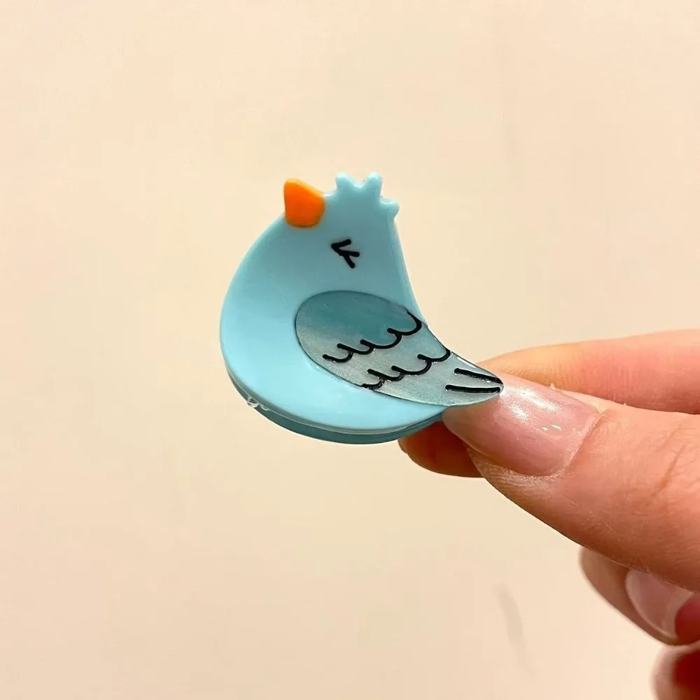 Cute Cartoon Bird Hair Claw Acetate Colorful Hair Clip Mini Size Hair Accessories Tiny Grab Clip