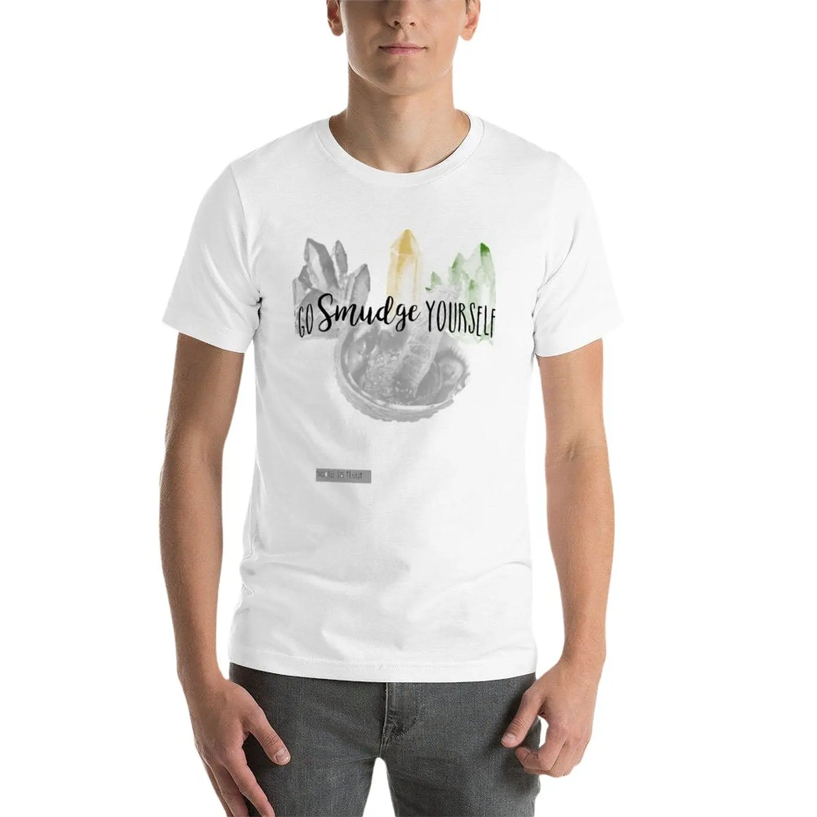New Go Smudge Yourself T-Shirt black t shirt tees tops quick-drying t-shirt mens graphic t-shirts pack