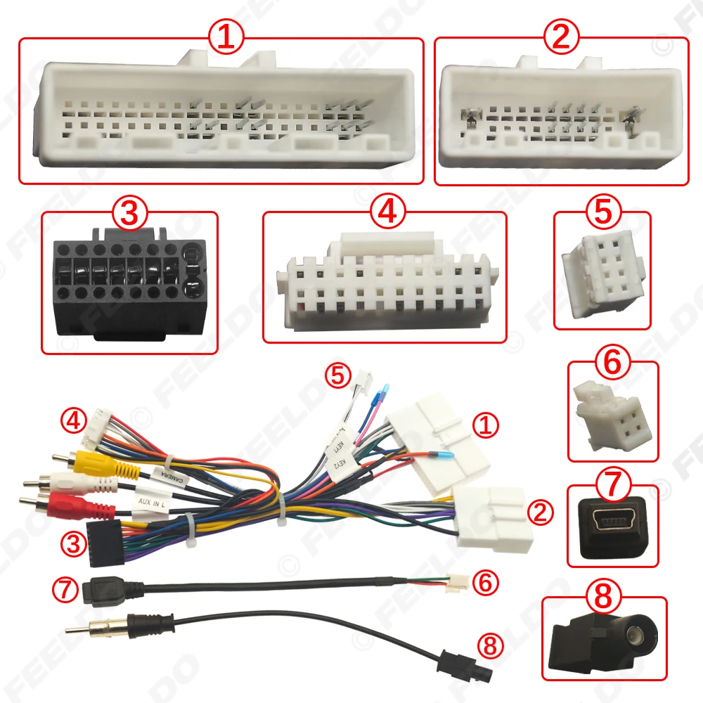 Car 16pin Power Cord Wiring Harness Adapter For For Mitsubishi Outlander/Triton