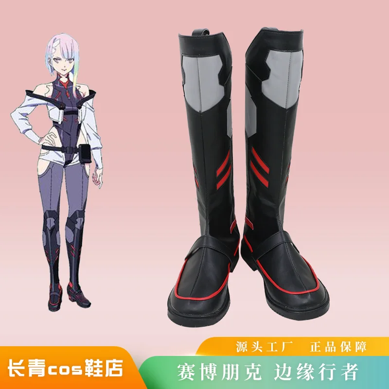 

Обувь для косплея Edgerunners Lucy, карнавальные ботинки на Хэллоуин, индивидуальный заказ, любой размер