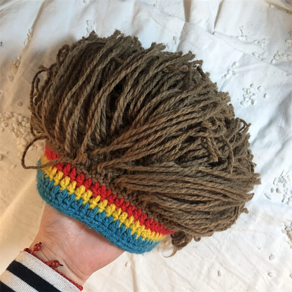 Rasta Wig Beanie Men's Caps Hip Hop Cap Handmade Crochet Winter Warm Hat Gorro Halloween Xmas Birthday Gifts Funny Party Wig view 5