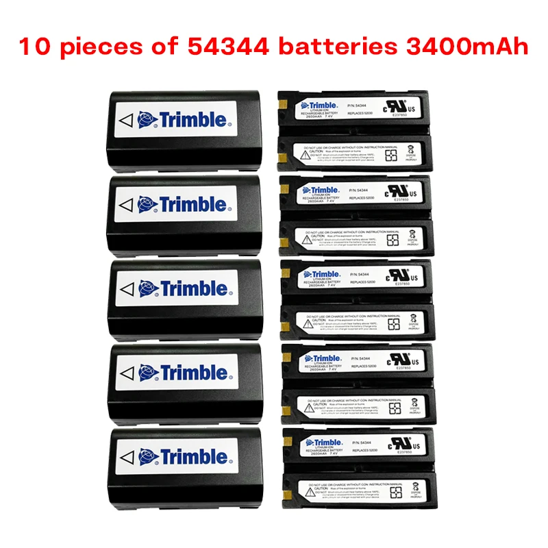 

54344Blue LOGO 10PCS 3400mAh 7.4V Battery For Trimble 54344 GPS Battery 5700 5800 MT1000 R7 R8 Surveying Instruments