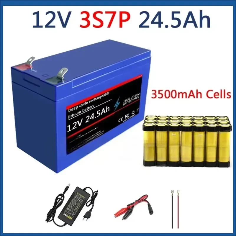 12V 24.5/21/17.5/14/10.5Ah 18650 Lithium-ion Battery for Kids Electric Car Sprayers Trolleys