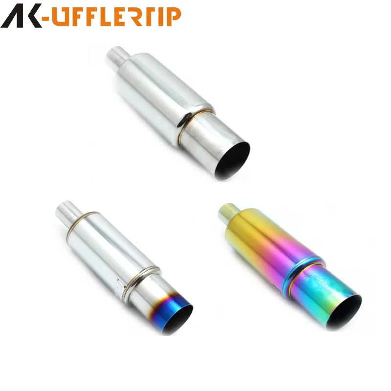 

Suitable for Customized car universal size straight drum modified exhaust pipe sports car sound drum stainless steel rear straig