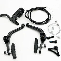 BMX Flatland Brake Right Side Groupset Aluminum Alloy with Brake Lever Brake Caliper Stand Mounting Column