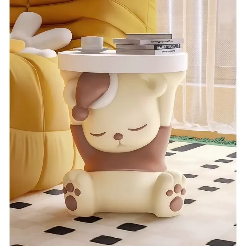 HJ Home Cute Bear Resin Sculpture New Trend Home Living Room or Bedroom Bedside Table or Storage Soft Accessories