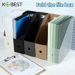A4 Foldable Office Desktop File Organizer, Book Storage Box, Waterproof Student Bookstand & Storage Bin