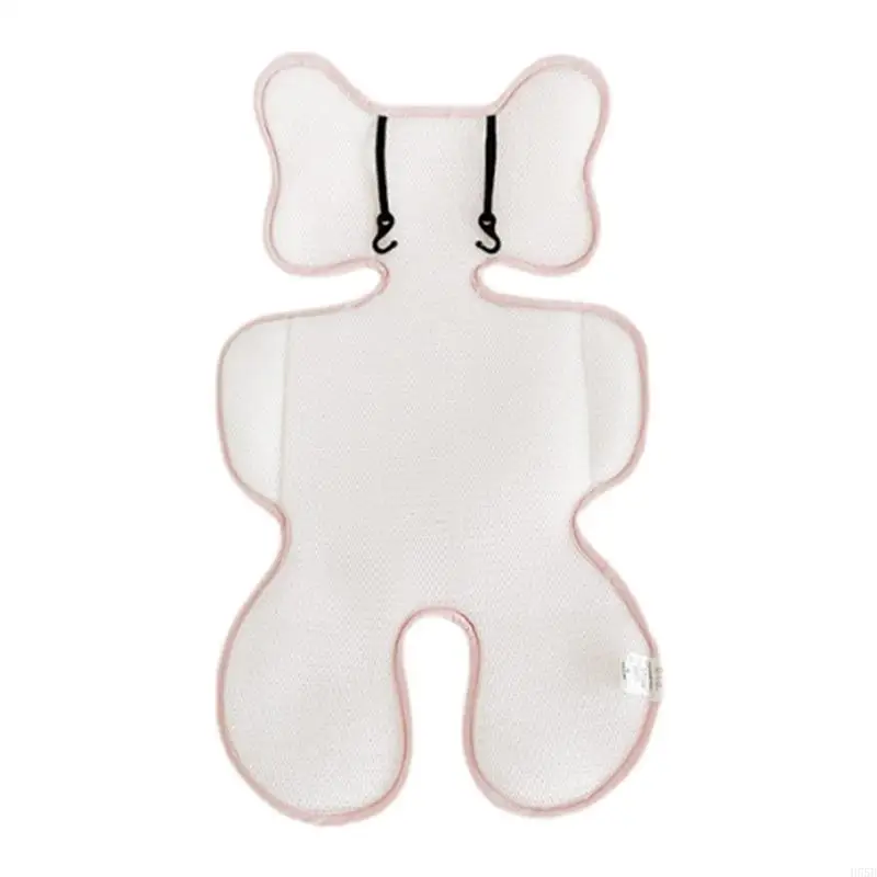 

H55B Stroller Liner Baby Pushchair Cooling Pad with Pattern Baby Cushion Breathable Pad