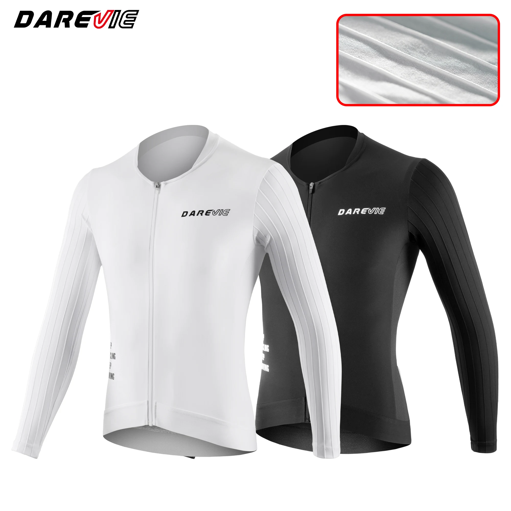 

DAREVIE Man Cycling Maillot Aero High Speed Moisture Wicking PRO Level Men's Cycling Shirt UPF 40+ Anti Slip Cycling Jersey