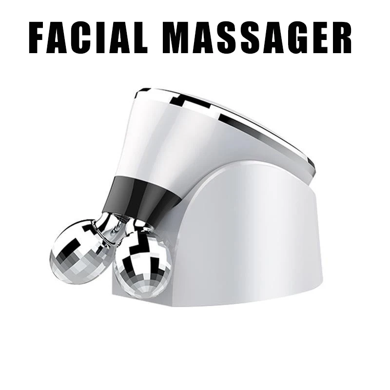 

Electric EMS Dual Ball Roller Facial Micro Current Neck Pattern Removal V-Face Massage Instrument for Home Use