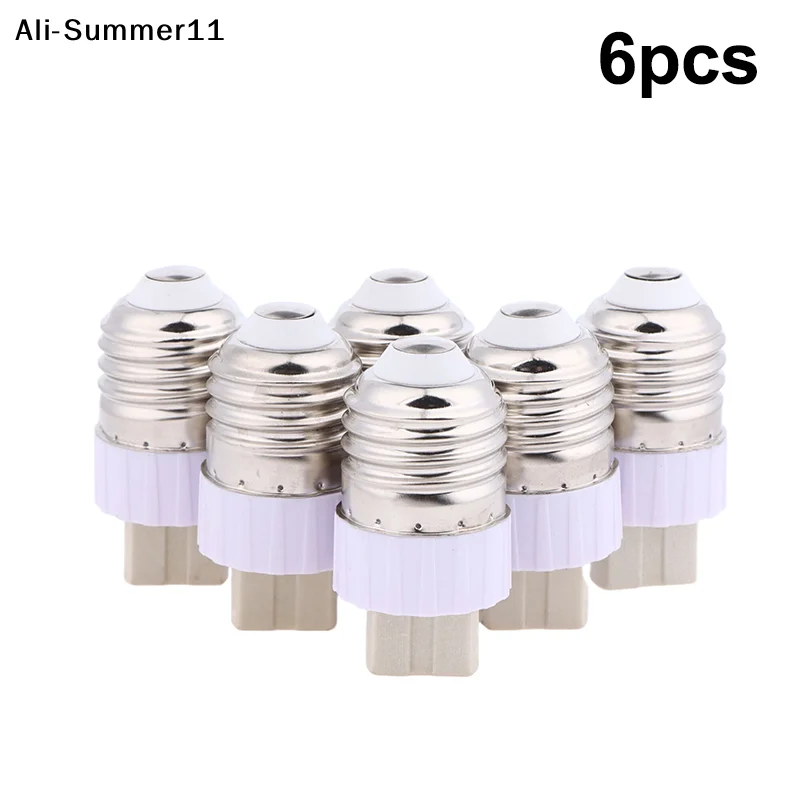 

【Wq0】【HY6】()1Pc/6Pcs 2025 New White E27 to G9 Conversion Screw Head Practical Lamp Converter Bulb Adapter Lamp Holder Converter